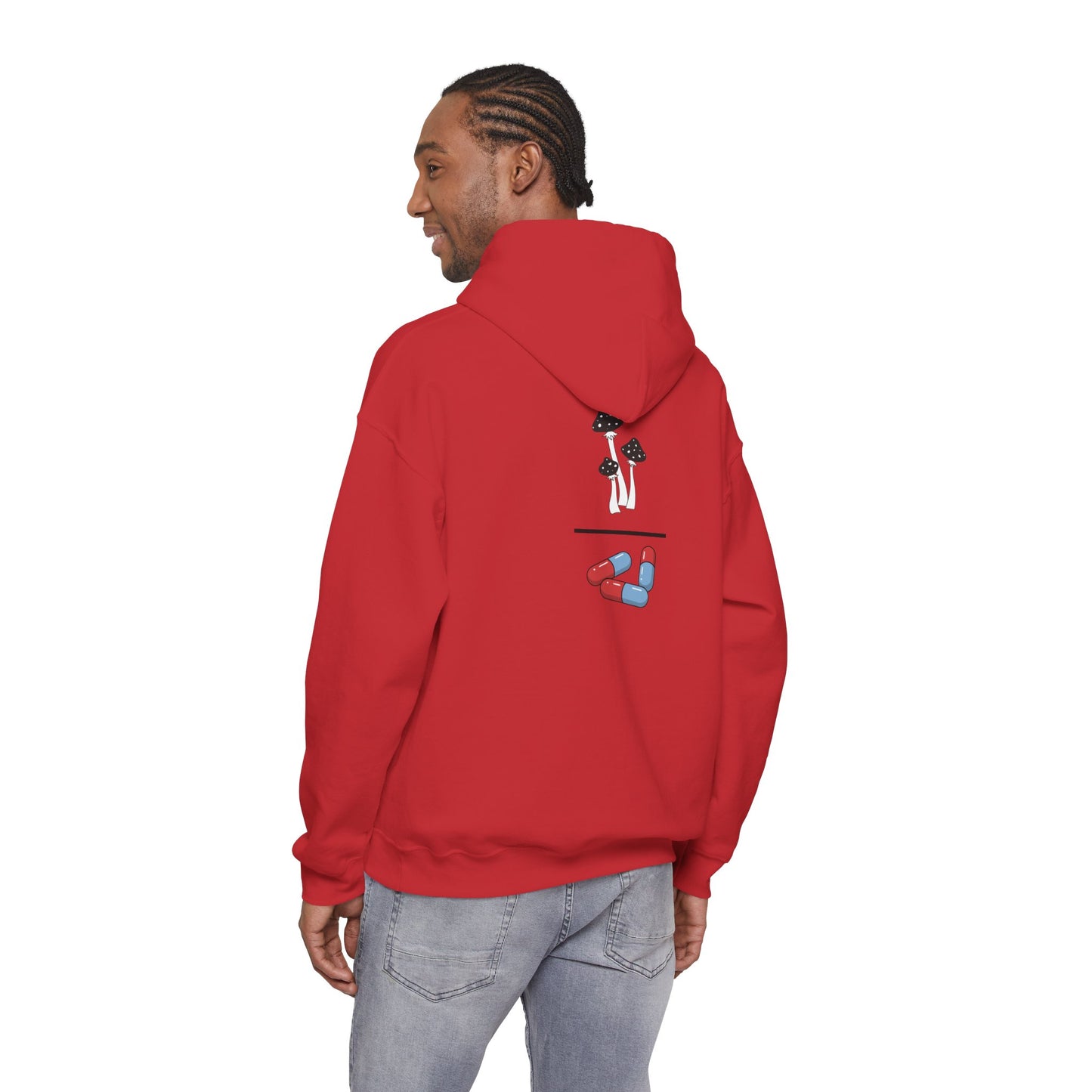 Mushrooms Over Drugs Psychedelic Hooded Sweatshirt