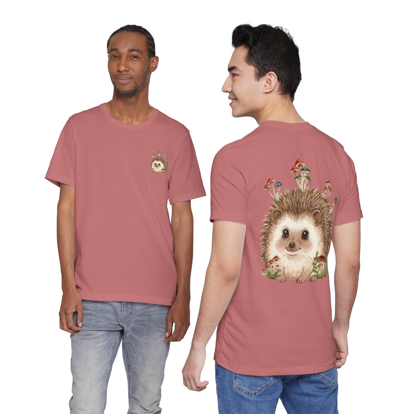 Hedgehog Mushroom Psychedelic Aniaml Graphic Tee