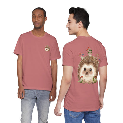 Hedgehog Mushroom Psychedelic Aniaml Graphic Tee