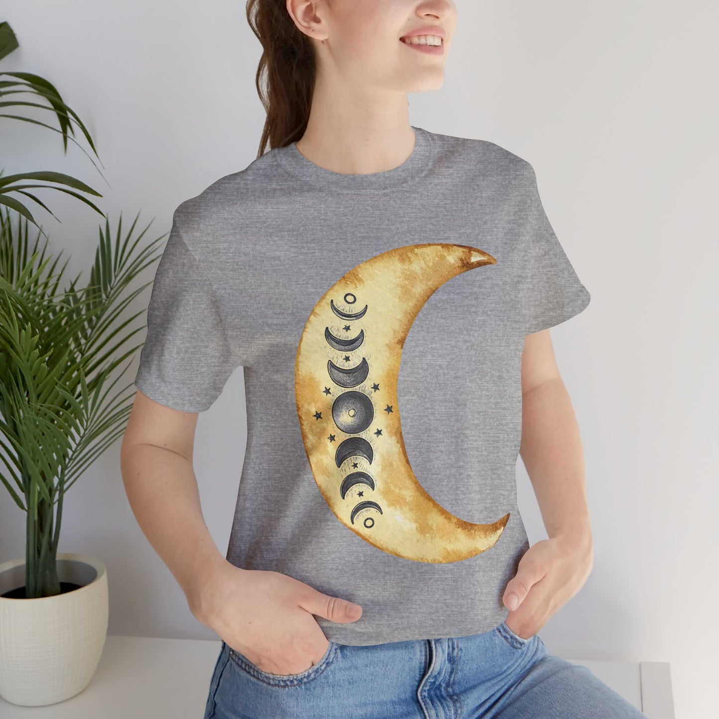 Moon phases Cresent Moon Spiritual Graphic Tee