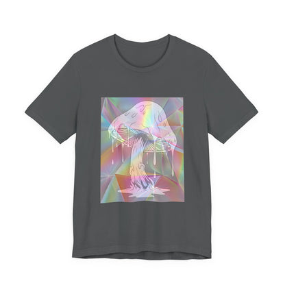 Reflective Mushroom Psychedelic Art Tee
