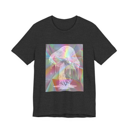 Reflective Mushroom Psychedelic Art Tee