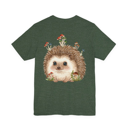 Hedgehog Mushroom Psychedelic Aniaml Graphic Tee