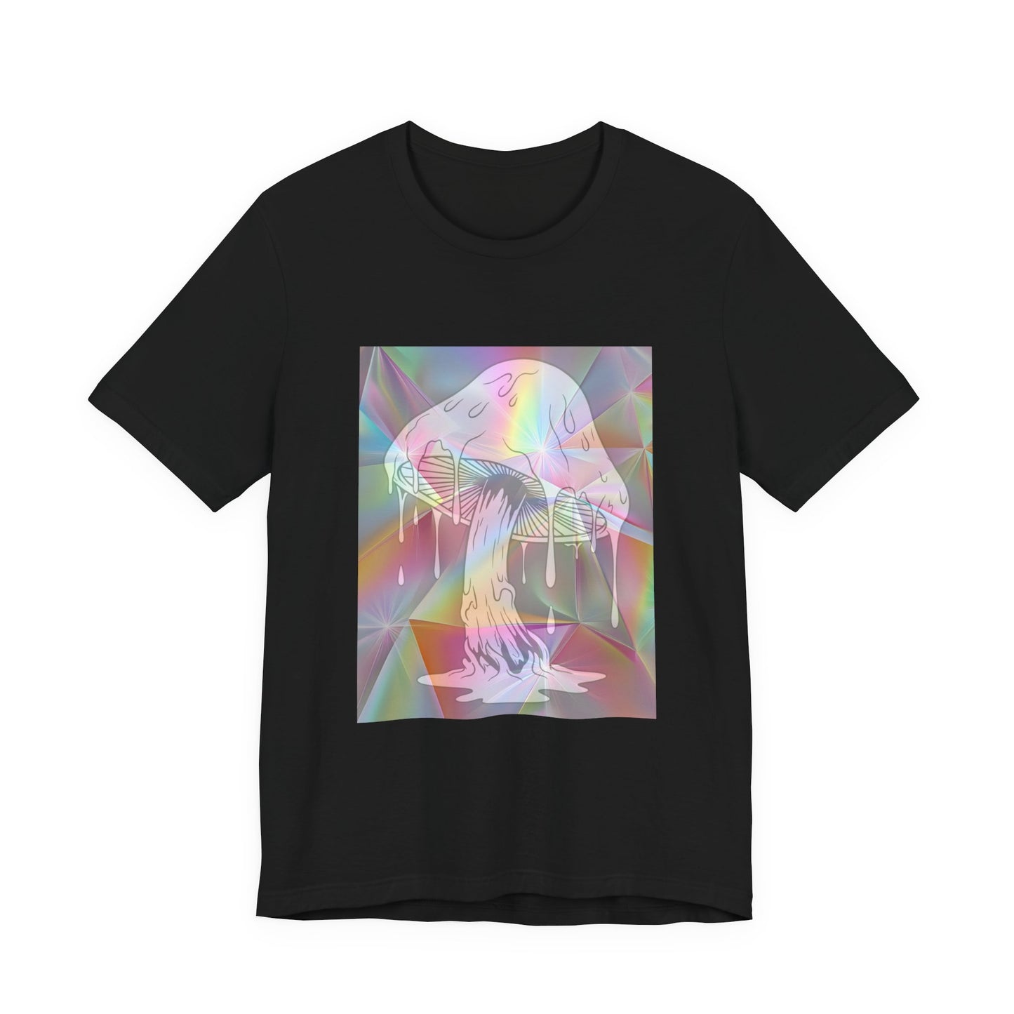 Reflective Mushroom Psychedelic Art Tee