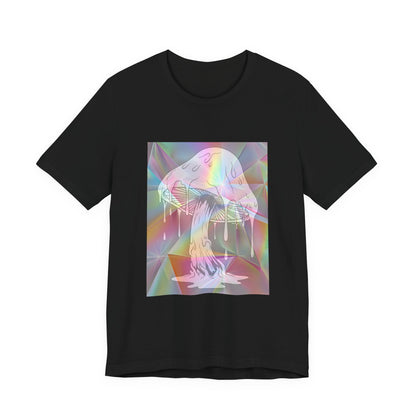 Reflective Mushroom Psychedelic Art Tee