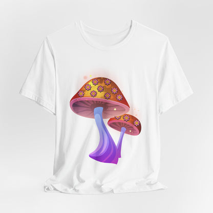 Smiley Mushroom Psychedelic Graphic Tee