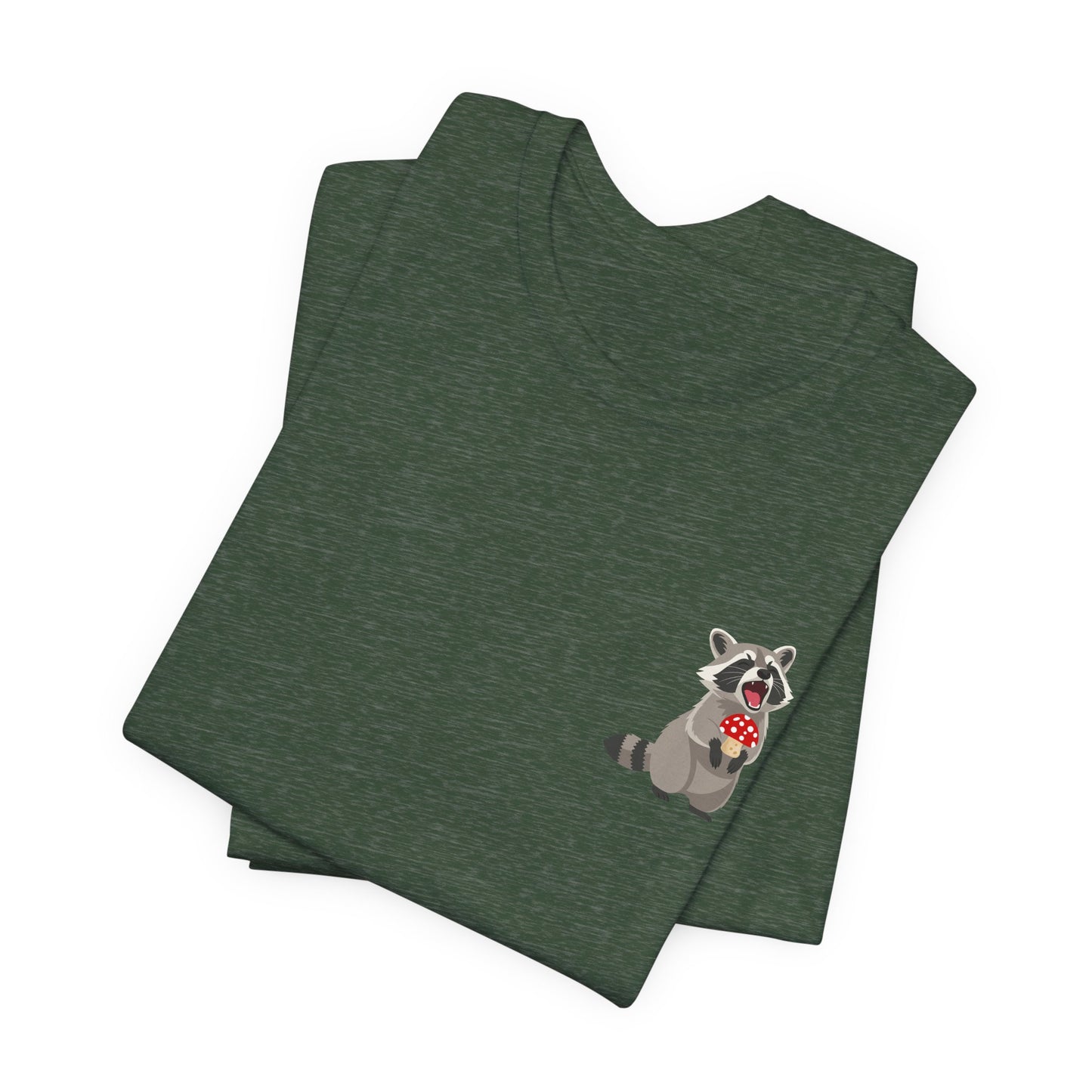 Raccoon Mushroom Psychedelic Animal Graphic Tee