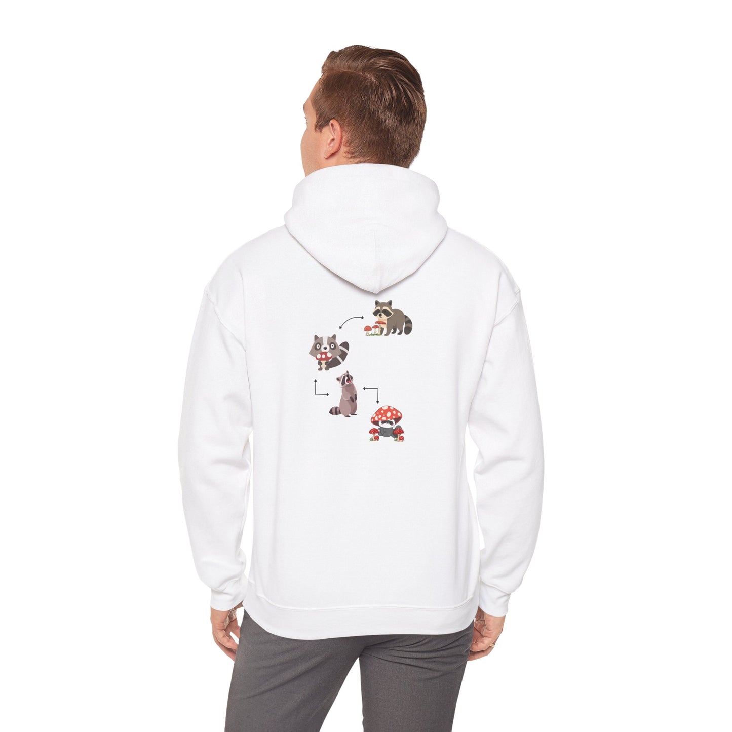 Raccoon Eating Mushroom Sweatshirt