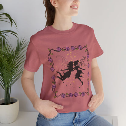 Kissing Fairies Fantasy Psychedelic Tee