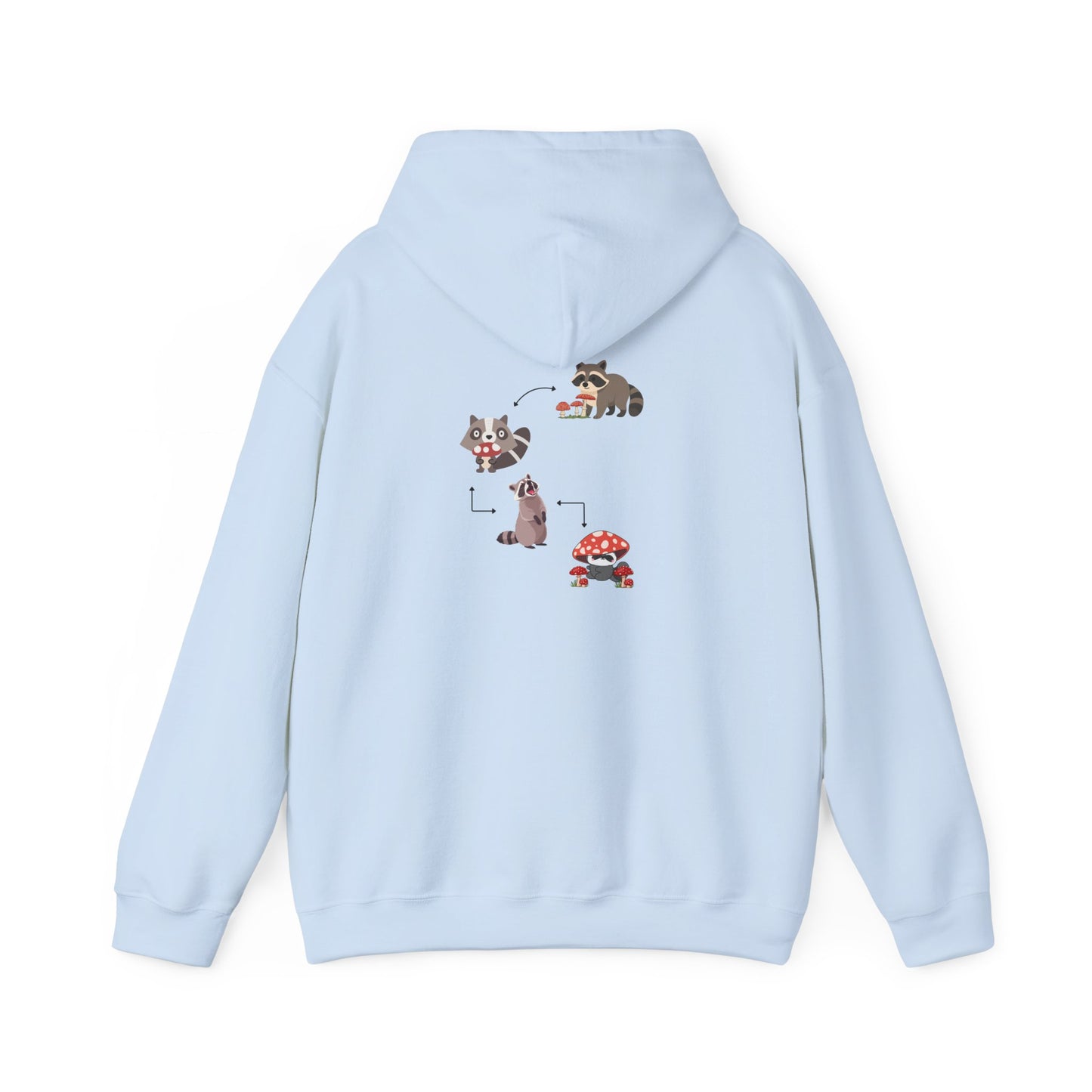 Raccoon Eating Mushroom Sweatshirt