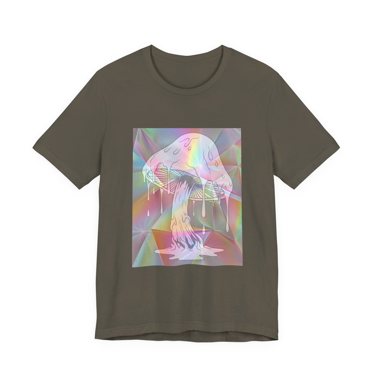 Reflective Mushroom Psychedelic Art Tee