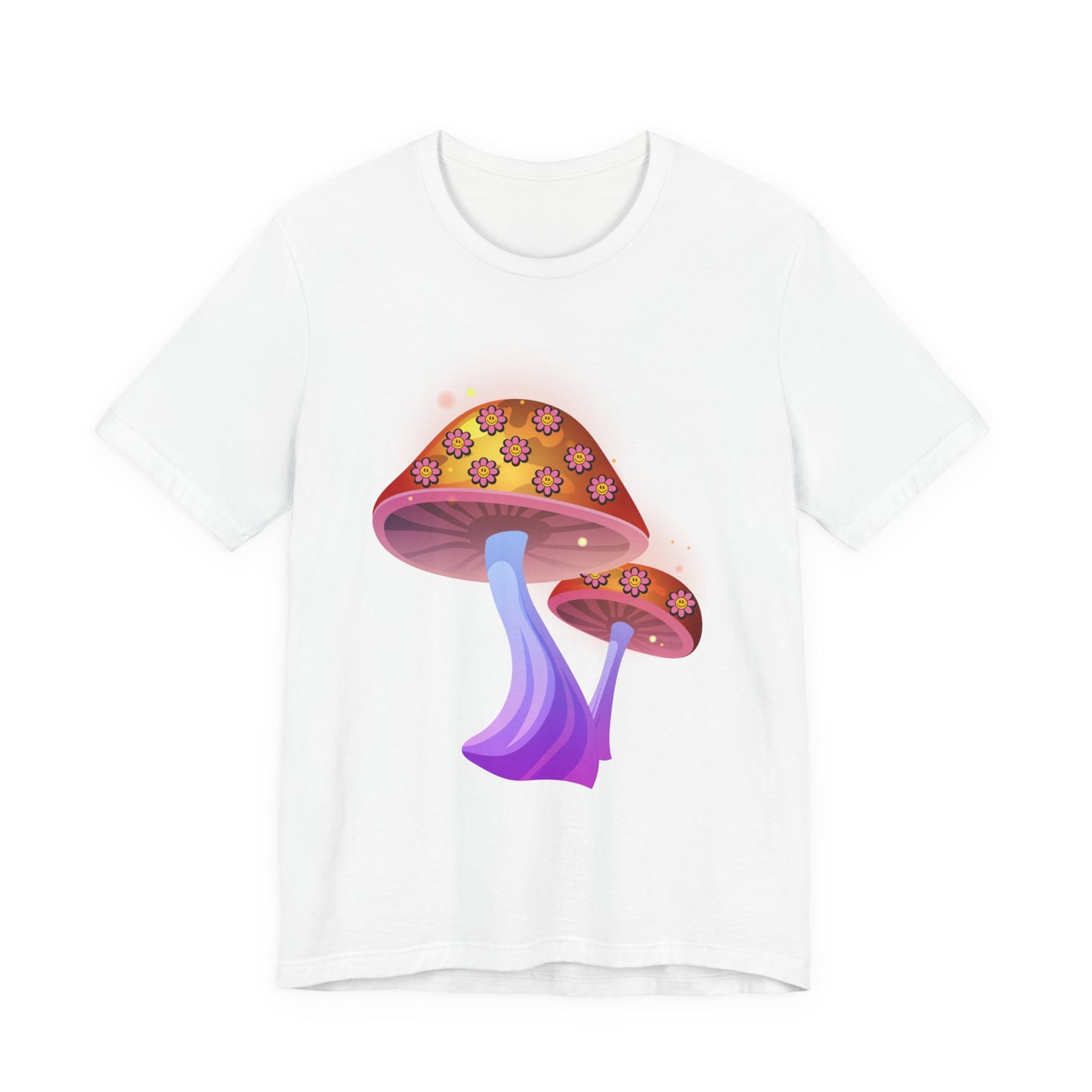 Smiley Mushroom Psychedelic Graphic Tee