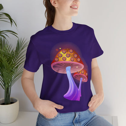 Smiley Mushroom Psychedelic Graphic Tee
