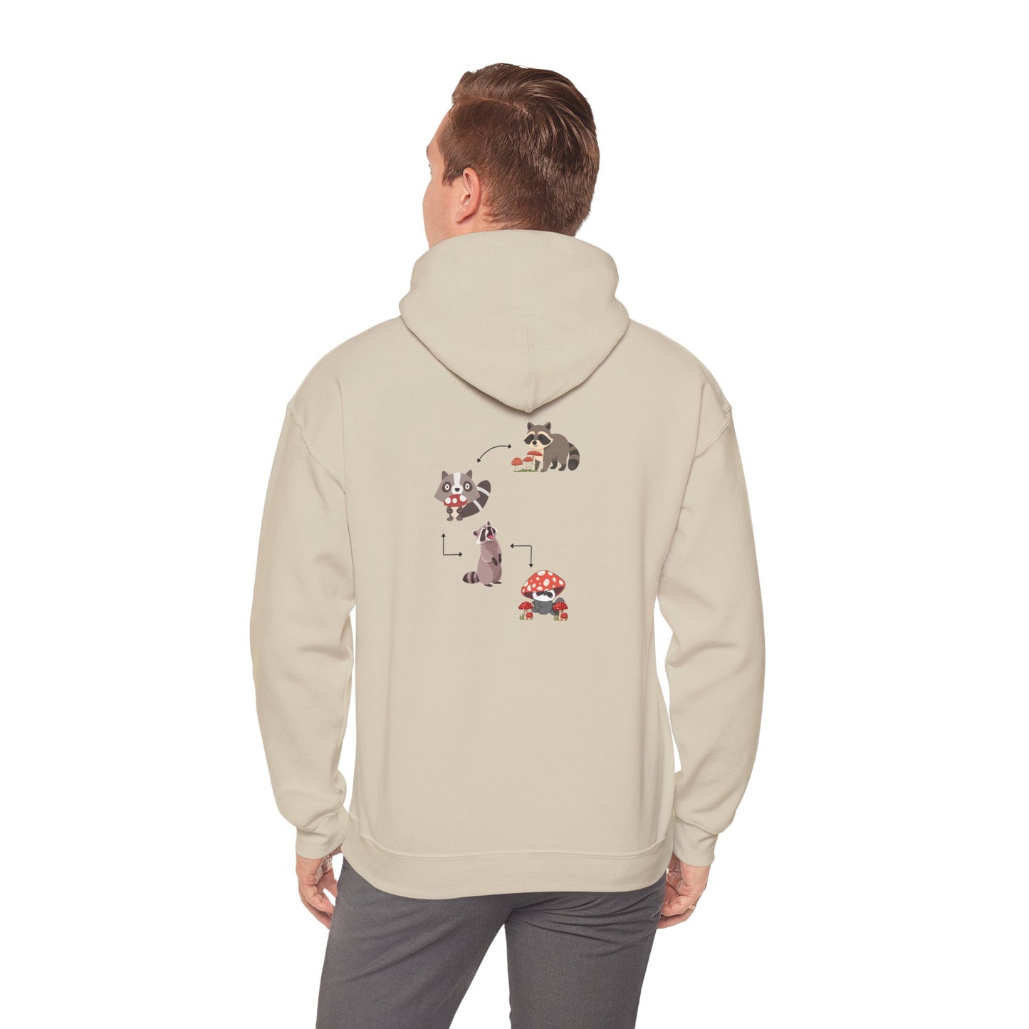 Raccoon Eating Mushroom Sweatshirt