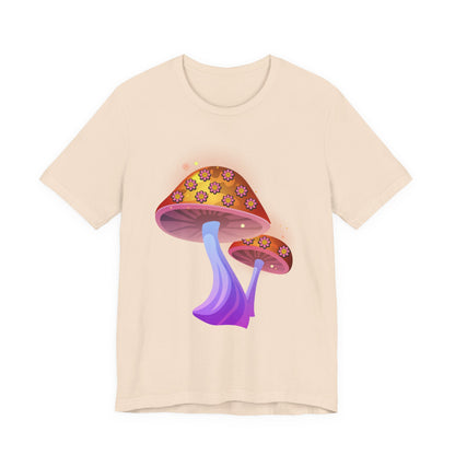 Smiley Mushroom Psychedelic Graphic Tee