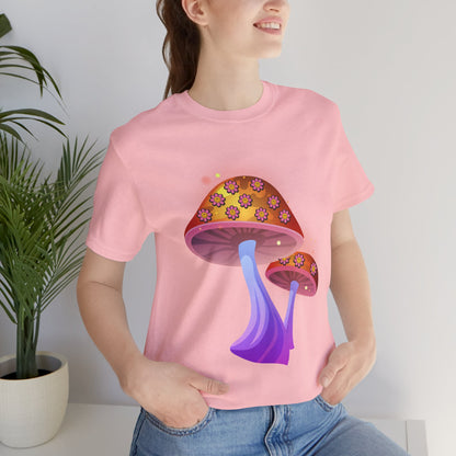 Smiley Mushroom Psychedelic Graphic Tee