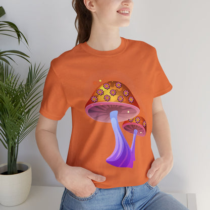Smiley Mushroom Psychedelic Graphic Tee