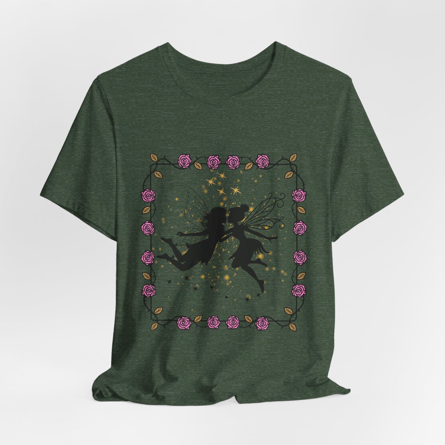 Kissing Fairies Fantasy Psychedelic Tee
