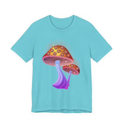 Smiley Mushroom Psychedelic Graphic Tee