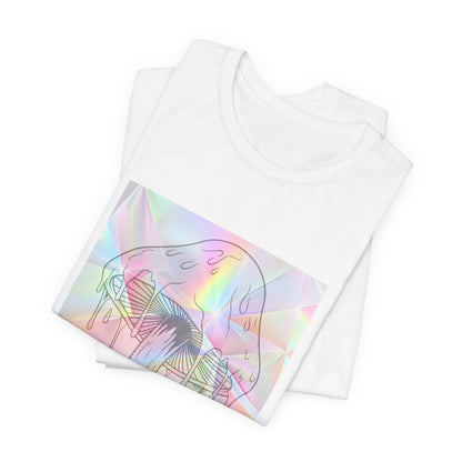 Reflective Mushroom Psychedelic Art Tee