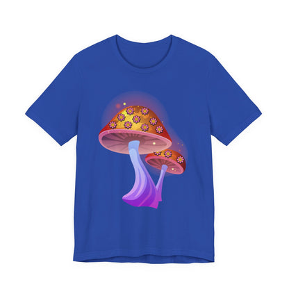 Smiley Mushroom Psychedelic Graphic Tee