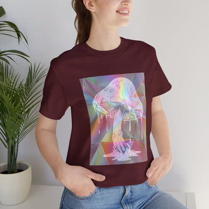 Reflective Mushroom Psychedelic Art Tee