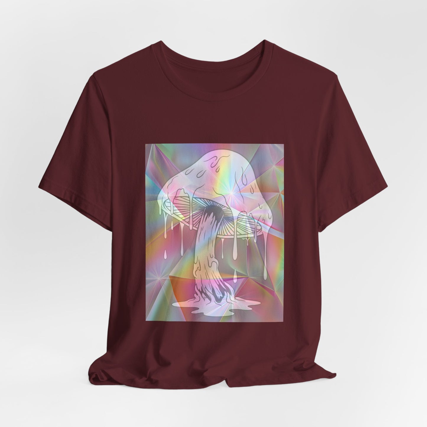 Reflective Mushroom Psychedelic Art Tee