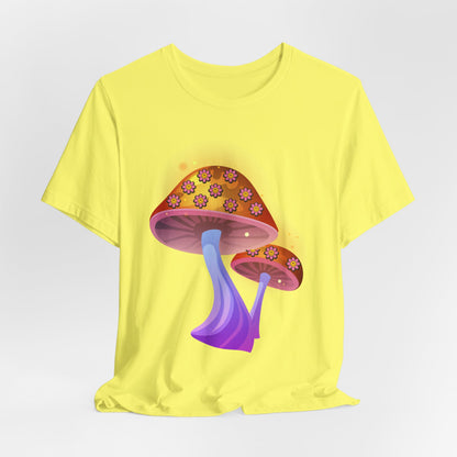 Smiley Mushroom Psychedelic Graphic Tee