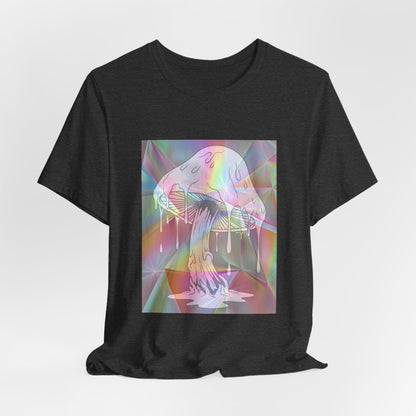 Reflective Mushroom Psychedelic Art Tee