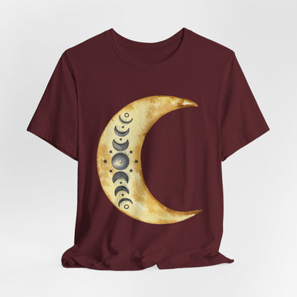 Moon phases Cresent Moon Spiritual Graphic Tee