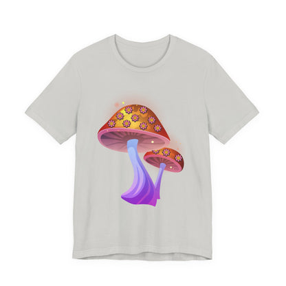 Smiley Mushroom Psychedelic Graphic Tee