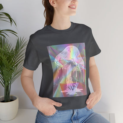 Reflective Mushroom Psychedelic Art Tee