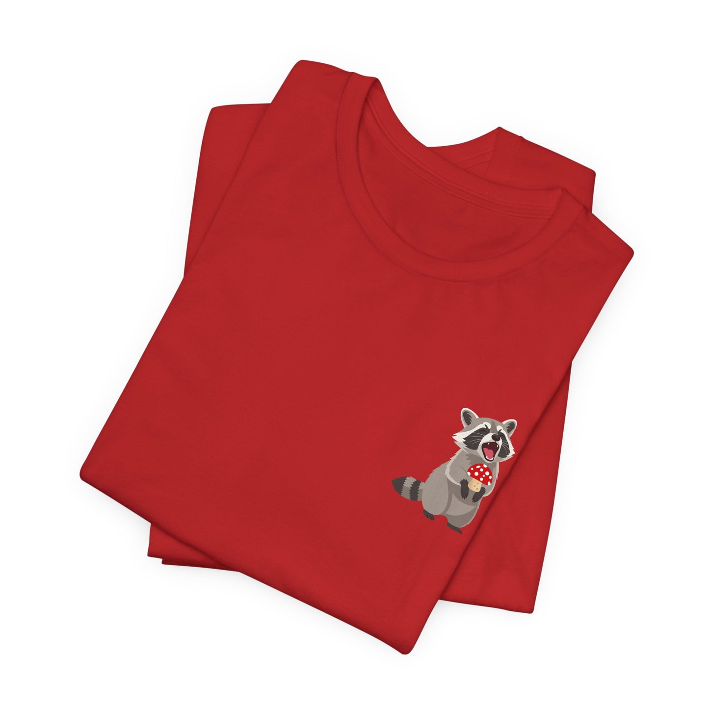 Raccoon Mushroom Psychedelic Animal Graphic Tee
