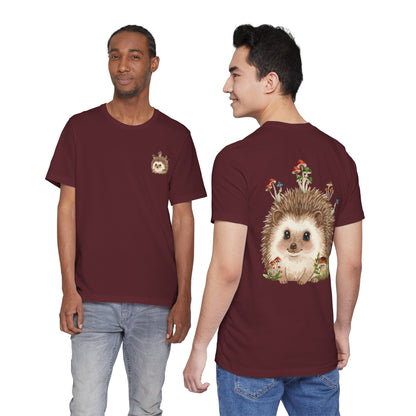 Hedgehog Mushroom Psychedelic Aniaml Graphic Tee