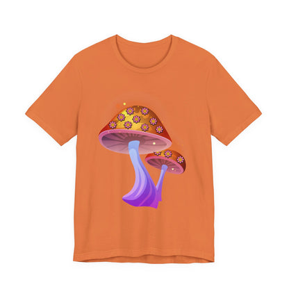 Smiley Mushroom Psychedelic Graphic Tee