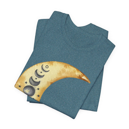Moon phases Cresent Moon Spiritual Graphic Tee