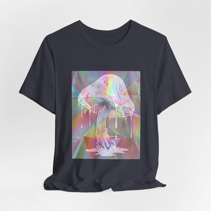 Reflective Mushroom Psychedelic Art Tee