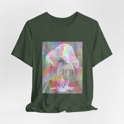 Reflective Mushroom Psychedelic Art Tee