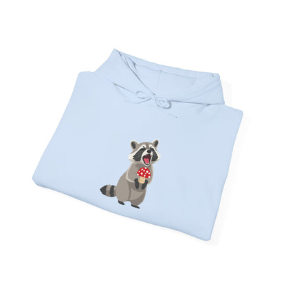 Raccoon Eating Mushroom Sweatshirt