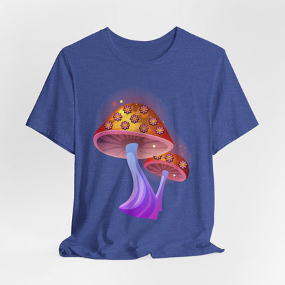 Smiley Mushroom Psychedelic Graphic Tee