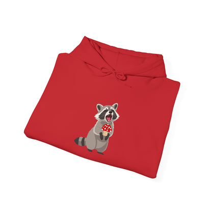 Raccoon Eating Mushroom Sweatshirt