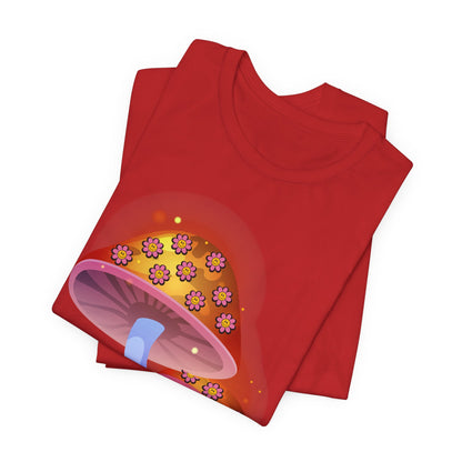 Smiley Mushroom Psychedelic Graphic Tee