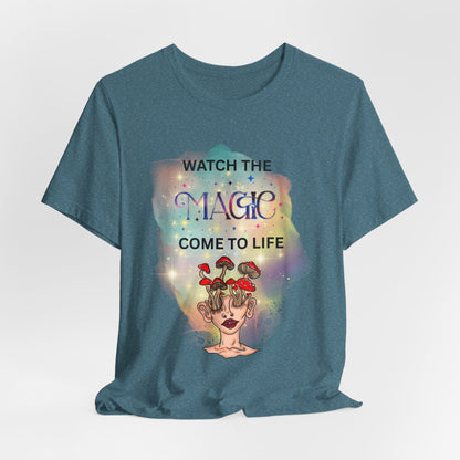 Watch the Magic Come to Life Psychedelic Graphic Tee
