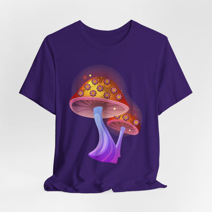 Smiley Mushroom Psychedelic Graphic Tee