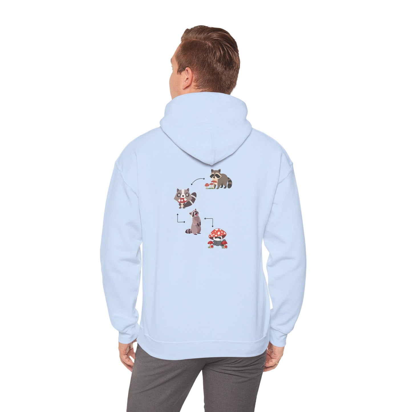Raccoon Eating Mushroom Sweatshirt