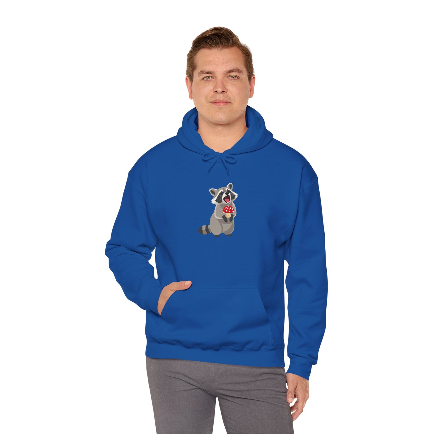 Raccoon Eating Mushroom Sweatshirt
