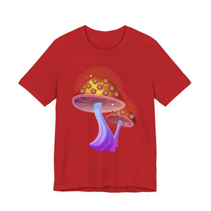 Smiley Mushroom Psychedelic Graphic Tee