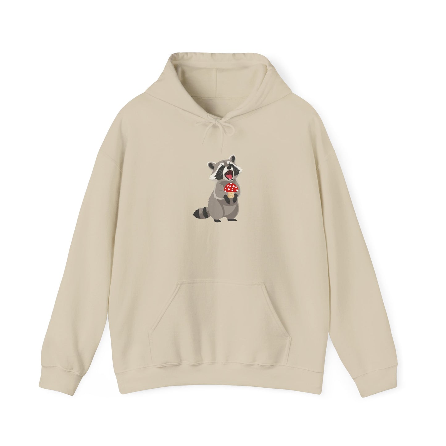 Raccoon Eating Mushroom Sweatshirt