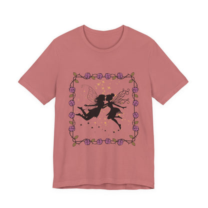 Kissing Fairies Fantasy Psychedelic Tee