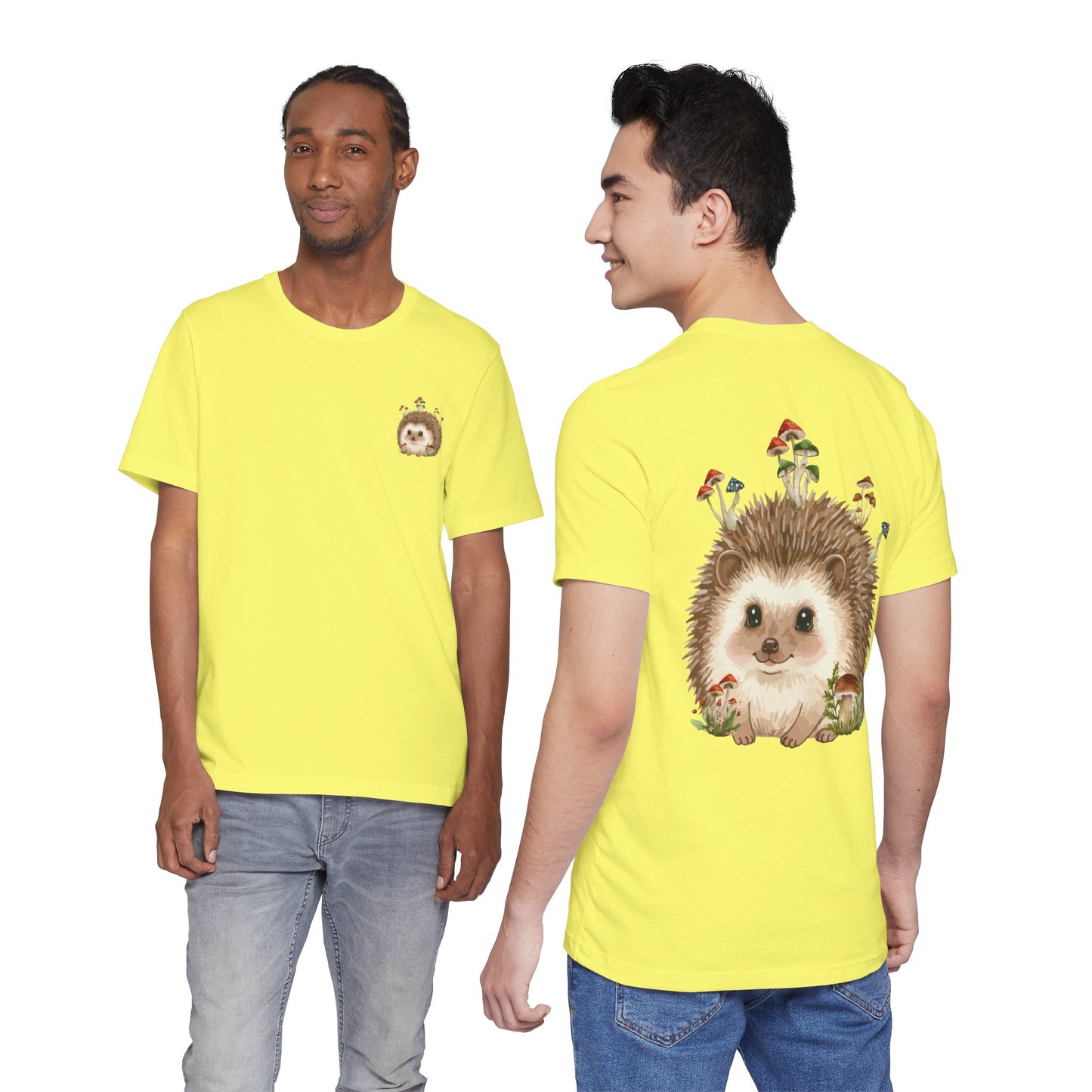Hedgehog Mushroom Psychedelic Aniaml Graphic Tee